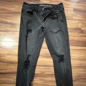 AE black skinny jeans